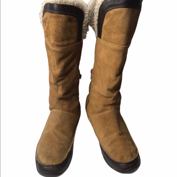 josie faux fur lace up boots